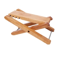 Poggiapiedi per chitarra pedali per chitarra in legno massello sollevabili pieghevole regolabile in altezza antiscivolo strumento poggiapiedi strumento