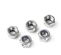 Prix de gros d'usine ASME/ANSI B18.2.2 Écrous hexagonaux en acier inoxydable Insert en nylon Type anti-lâche