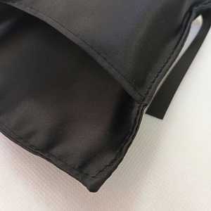 Custom Logo Printed <b>Envelope</b> Hats <b>Gift</b> Packaging Velvet Bag With Ribbon Black <b>Envelope</b> Dust Bag - Product Image 4