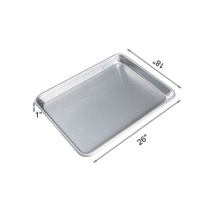 Teglie per biscotti piccole teglie in alluminio bordate quarto foglio teglie teglia per <span class=keywords><strong>Pizza</strong></span> - Product Image 2