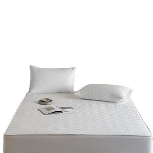 Tokogasa Quilted Fitted Mattress Protector 1.5M Waterproof Solid Color All Season <b>Bed</b> Protection <b>Pad</b> - Product Image 5