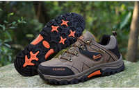Chaussures d'alpinisme pour hommes en coton pour l'extérieur imperméable à l'eau trekking en cuir bas plus chaud grande taille chaussures de sentier de randonnée en plein air