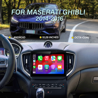 Autoradio DVD Android 13 Snapdragon Qualcomm 12,1 pouces pour Maserati Ghibli 2014-2019, navigation GPS, autoradio stéréo Android