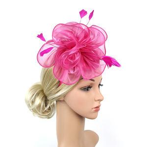 Fascinateur en organza pour femmes, coiffe en mousseline de soie pour mariage, cocktail, fête du thé, Kentucky Derby - Product Image 3