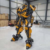 Sculptures de Transformers Bumble Bee de haute qualité à vendre, grandes sculptures en résine d'anime de dessin animé, sculptures sur pied