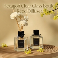 Diffuseur de parfum d'ambiance haut de gamme avec bouteille en verre, design artistique purifiant l'air pour chambre à coucher, idéal pour les cadeaux de fêtes