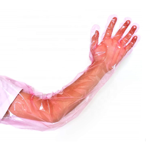 ถุงมือยาวไหล่ราคาถูกพร้อมคอถุงมือแขนยาวแบบใช้แล้วทิ้งถุงมือยาวข้อศอก - Product Image 6