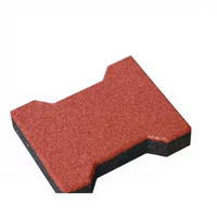 Dalles de sol en caoutchouc antidérapantes non toxiques en EPDM pour allées de jardin, terrains de jeux, pistes de course de chevaux, dalles de sol en caoutchouc en forme d'os de chien, dalles de sol en caoutchouc