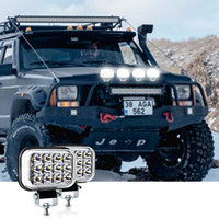 Neue Hochleistungs-Quadrat-LED-Arbeitsleuchte Blitzfahrlicht Motorrad-Scheinwerfer Modifiziertes Angel Eye Zusatzlicht 12-24V