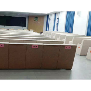 Grosir kursi mono lipat Modern untuk Universitas sekolah ruang konferensi lorong tempat duduk kayu furnitur kantor - Product Image 6