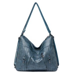 <span class=keywords><strong>Zaino</strong></span> Vintage in Morbida Pelle da <span class=keywords><strong>Donna</strong></span> con Cerniera, Grande, a Tracolla, per Esportazione Transfrontaliera - Nuova Collezione 2025 - Product Image 5