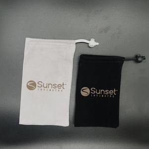 Hediye sarma için basın düğmesi Logo baskı ile özel kadife toz torbaları dayanıklı takı kadife kese - Product Image 3