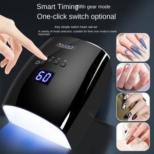 <span class=keywords><strong>Lampe</strong></span> <span class=keywords><strong>UV</strong></span> LED pour ongles 66 Watts, puissante et portable, rechargeable sans fil, séchoir à gel, application individuelle pour un doigt, pour usage domestique - Product Image 1