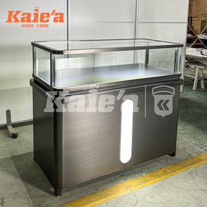 Sang trọng mới sơn mài thép không gỉ trang sức <span class=keywords><strong>Showcase</strong></span> Vàng Bạc Kim Cương Ngọc đồng hồ hiển thị trường hợp truy cập - Product Image 3