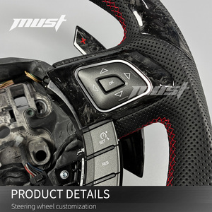 Volante Personalizado de Fibra de Carbono Forjado Negro para Land Rover Range Rover <span class=keywords><strong>Evoque</strong></span> 1.ª Generación SE <span class=keywords><strong>HSE</strong></span> Dynamic Pure 2012-2019 - Product Image 4