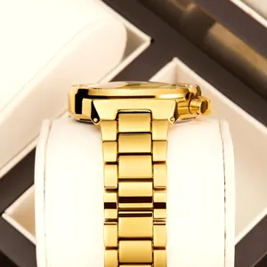 YaLaLuSi Jam Tangan <span class=keywords><strong>Analog</strong></span> Kuarsa Paduan Mewah Wanita Desain Dekorasi Berlian Imitasi Emas Temperamen Jam Tangan Kotak Hadiah Kalender Lengkap - Product Image 3