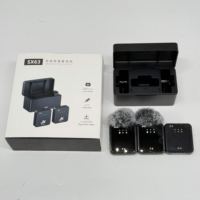 Microphone Lavalier Sans Fil Omnidirectionnel Sx63 en Plastique avec Réduction du Bruit pour Studio, Gaming, Téléphone et Enregistrement d'Interviews