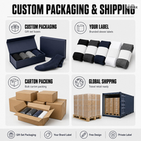 Chaussettes de compression personnalisées pour le voyage, chaussettes de vol pour longs trajets, confortables, vente en gros OEM, conception gratuite, support de marque privée