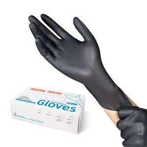 Disposable Guantes Nitrilo Talla negros M S L Guantes Trabajo Impermeables De Latex Negros Nitrilo Por Peluqueria