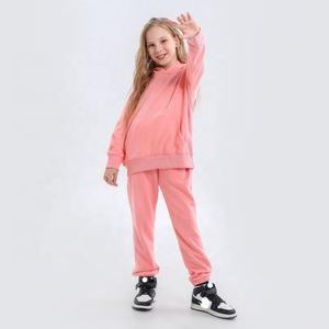 Ensemble sweat-shirt et pantalon de survêtement personnalisés en coton pour enfants, qualité supérieure, 320 g/m², vente en gros - Product Image 5
