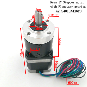 Motor de 1.3A 40mm 42HS4013A4-XG20 de Alto Torque y Baja Velocidad con Caja de Engranajes Planetaria (Cualquier Relación) para Impresora 3D - Product Image 2