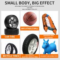 Light Weight Portable 12V Air Compressor Car Tyre Inflator 5 in 1 Pump Tire Inflator Inflatable Pump With LED Light