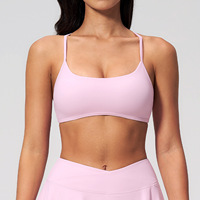 Nouveau soutien-gorge de yoga à dos croisé, sous-vêtement de sport, haut de fitness pour la course, vêtements de yoga pour femmes