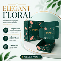 Boîte en carton pliable de luxe pour petites entreprises, emballage d'expédition, logo personnalisé, impression intégrale, boîte à courrier en papier