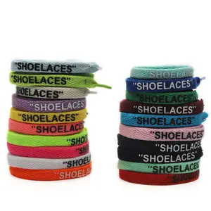 Factory Custom Colorful Polyester Flat Athletic Shoelace Charm for Sport