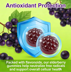 Gommes à la baie de sureau végétariennes avec échinacée, probiotiques, <span class=keywords><strong>vitamine</strong></span> C <span class=keywords><strong>et</strong></span> <span class=keywords><strong>zinc</strong></span> - Complément alimentaire pour le soutien immunitaire des adultes - Product Image 3