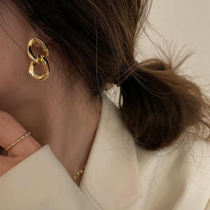 Pendientes de Diseñador, Marcas Populares, Joyería Black Clover, Pendientes de Lujo con Trébol de Cuatro Hojas Dorado, Marca <span class=keywords><strong>Van</strong></span> <span class=keywords><strong>Cleef</strong></span> - Product Image 3