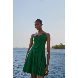 Nuevo Vestido Mini Floral Casual para Vacaciones, Diseño sin Tirantes, Espalda Descubierta, Escote Cruzado, Sexy - Product Image 2