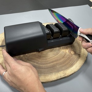 TL0123M High Efficient Diamond Grinding Wheel Electric <strong>Knife</strong> <strong>Sharpener</strong> Dual-Side <strong>Work</strong> 3 Stages Kitchen <strong>Knives</strong> <strong>Sharping</strong> Tool - Product Image 2