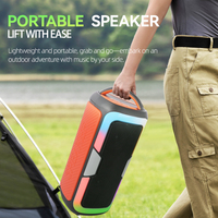 Sing-e JQS4407 Nuevo Altavoz Portátil Inalámbrico Dual de 4 Pulgadas para Exteriores con Micrófono y Bluetooth