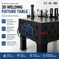 Nouvelle table de soudage flexible 3D au nitrure avec gabarits et dispositifs de fixation D28 D16 Plateforme de soudage
