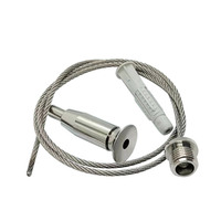 Kit de suspension de câble personnalisé adapté aux éclairages sur rail, aux lampes LED, longueur personnalisée, kit de câble suspendu en acier