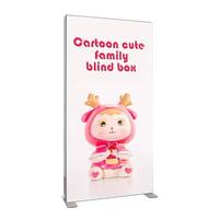 Boîte à lumière LED portable autoportante en tissu, impression double face, affichage SEG, panneau publicitaire mince sans cadre pour les magasins de détail