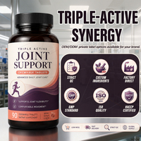 Comprimés à croquer triple action pour le soutien articulaire, acide hyaluronique, soulage la douleur articulaire, réduit l'inflammation, supplément en gros