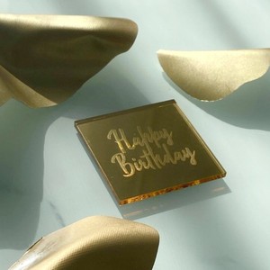 Decoración Acrílica Cuadrada para Pastel de Cumpleaños con Diseño de Miel y Dulzura, Estilo Ins - Product Image 5