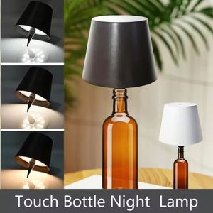Personalized Creative Simple Dimmable Eco-Friendly Flexible <b>Wireless</b> Touch Control Eye Caring Wine Bottle <b>Table</b> <b>Lamp</b> for Home - Product Image 5