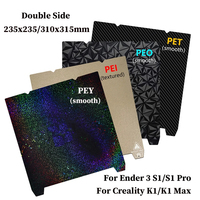 Feuille PEI texturée extra large format 0,4 mm, revêtement poudré, taille personnalisée, adhésion améliorée pour imprimantes 3D