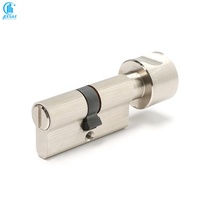 Prix usine gros toilette salle de bain confidentialité bouton cylindres Euro profil en laiton massif mortaise cylindre de serrure avec Thumbturn