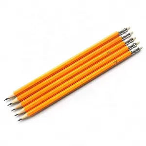 20 yıl fabrika okul kırtasiye 7.5 inç ahşap HB 2 kalemler toplu kalemler HB kurşun kalemler