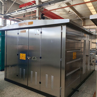 Transformateur compact pour extérieur, monté sur socle, en acier laminé à froid/galvanisé, avec prises de courant personnalisables, haute tension