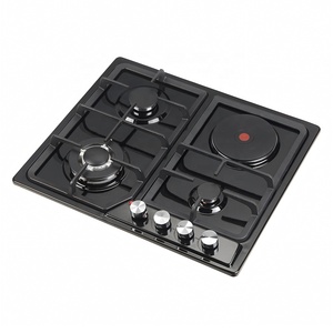 Placa de Cocción Integrada de 4 Quemadores a <span class=keywords><strong>Gas</strong></span> y Eléctrica, Vitrocerámica Templada, Cocina a <span class=keywords><strong>Gas</strong></span> LPG/NG, Cocina Eléctrica, Fabricante de Cocinas Domésticas - Product Image 5