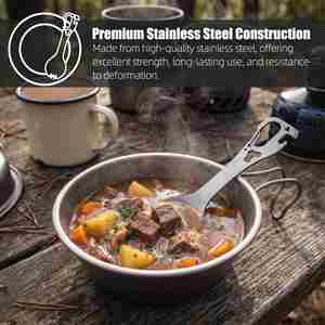 Cuchara y Tenedor para Senderismo Baiyuheng en Venta, Cuchara-Tenedor <span class=keywords><strong>de</strong></span> <span class=keywords><strong>Cocina</strong></span>, Herramienta <span class=keywords><strong>de</strong></span> Supervivencia - Product Image 4