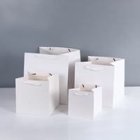 Sac cadeau carré Aierflorist 15*15*15CM, sac à main à fond large pour pot de fleurs, sac en papier épais pour emporter et emballer les produits de boulangerie