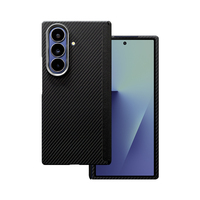 Étui de téléphone personnalisé de luxe en fibre d'aramide 25g léger, anti-traces de doigts, gaufré, résistant aux chutes pour Z Fold7