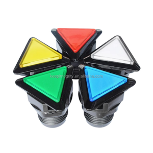 39*39*39三角形照明ボタンゲームコンソールアクセサリ12V三角形ボタンゲームコンソールボタンスイッチ - Product Image 1