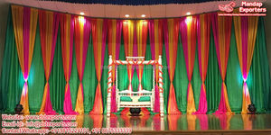 Arrière-plan de scène Style Mehndi, toile de fond imprimée sur le thème de la fête Henna luxueux, arabes - Product Image 3